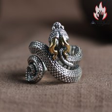 画像3: Antique Jewelry シルバーセーブルリング、ビンテージデザインのS925シルバーリング、マニッシュなデザイン、メンズ (3)