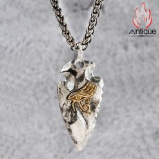 画像6: Antique Jewelry S925シルバー ホルスの目 ペンダント ヒップホップ メンズ ネックレス レトロ 個性 欧米風 ファッション カップルアクセサリー (6)