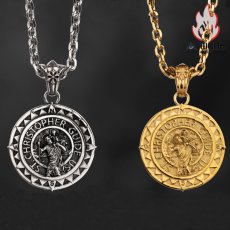 画像4: Antique Jewelry 欧米風 クリス コンパス ペンダント レトロ ロングネックレス チタン鋼 ヒップホップ ゴシック アクセサリー (4)