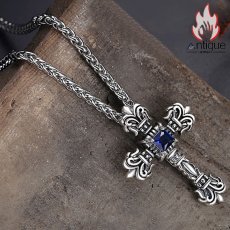 画像6: Antique Jewelry S925銀十字架ネックレス　クロウハートペンダント　レトロなペンダント　ロング丈セーターチェーン　男性用アクセサリー (6)