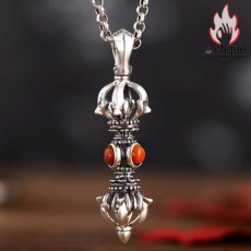 画像5: Antique Jewelry S925銀 ヴァジュラネックレス 男性用　ビンテージペンダント　学生のアクセサリー (5)