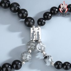 画像5: Antique Jewelry 黒曜石カップルブレスレット　S925銀　転运仏珠ブレスレット　カップルギフト (5)