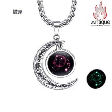 画像10: Antique Jewelry 星座ペンダントネックレス - 男女兼用、夜光機能付きの個性的な装飾品、ギフトアイテム (10)