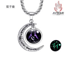 画像5: Antique Jewelry 星座ペンダントネックレス - 男女兼用、夜光機能付きの個性的な装飾品、ギフトアイテム (5)