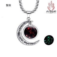 画像6: Antique Jewelry 星座ペンダントネックレス - 男女兼用、夜光機能付きの個性的な装飾品、ギフトアイテム (6)