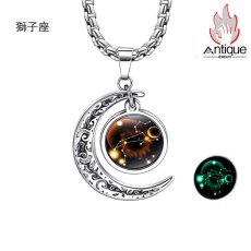 画像9: Antique Jewelry 星座ペンダントネックレス - 男女兼用、夜光機能付きの個性的な装飾品、ギフトアイテム (9)