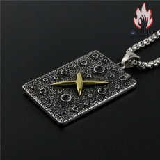 画像6: Antique Jewelry レトロヒップホップ チタン鋼 個性なネックレス セーターのネックレス (6)