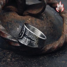 画像6: Antique Jewelry レトロ ホルスの目 指輪  チタン鋼  暗黒風 機関車 パンク メンズ 指輪 アクセサリー (6)