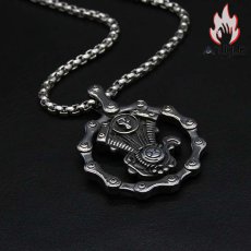 画像4: Antique Jewelry ペンダント かっこいい ドクロ ネックレス おしゃれ セーターチェーンネックレス 個性なネックレス レトロ アクセサリー (4)