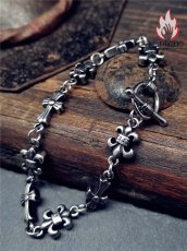 画像6: Antique Jewelry パンク風スカルヘッドブレスレット ヴィンテージ チタンスチール ヒップホップ風オリジナル 男女 ロックインダストリアル風アクセサリー (6)