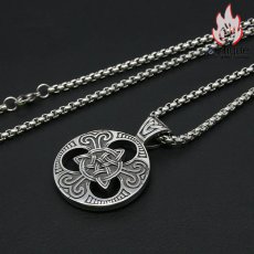 画像5: Antique Jewelry 三角 ペンダント チタン鋼 ネックレス 個性なネックレス ソリッドペンダント (5)