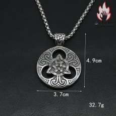 画像9: Antique Jewelry 三角 ペンダント チタン鋼 ネックレス 個性なネックレス ソリッドペンダント (9)