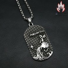 画像12: Antique Jewelry 個性なペンダント　ファッションネックレスレ　レトロ　男女兼用　十二星座ペンダントヒップホップ　チタン鋼アクセサリー (12)