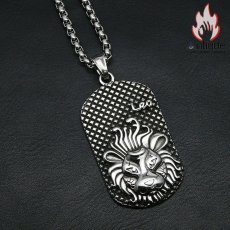 画像6: Antique Jewelry 個性なペンダント　ファッションネックレスレ　レトロ　男女兼用　十二星座ペンダントヒップホップ　チタン鋼アクセサリー (6)