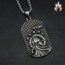 画像7: Antique Jewelry 個性なペンダント　ファッションネックレスレ　レトロ　男女兼用　十二星座ペンダントヒップホップ　チタン鋼アクセサリー (7)