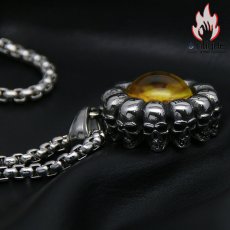 画像6: Antique Jewelry 地獄の目 ドクロ タイムスケール レトロペンダント 個性なネックレス パンク ヒップホップネックレス メンズアクセサリー (6)