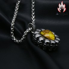 画像7: Antique Jewelry 地獄の目 ドクロ タイムスケール レトロペンダント 個性なネックレス パンク ヒップホップネックレス メンズアクセサリー (7)