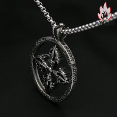 画像6: Antique Jewelry 金剛杵 ネックレスレ トロ チタン鋼 個性 男性ペンダント 法具 魔除け 厄除け パンクペンダント アクセサリー (6)