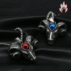 画像4: Antique Jewelry 地獄の目 サタン 羊頭ペンダント 個性的なペンダント 男性 ヒップホップ ネックレス ロングペンダント レトロなアクセサリー (4)