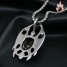 画像5: Antique Jewelry ネックレス レトロ 欧米 パンク 炎の魔 ドクロ ヒップホップ ペンダント メンズ アクセサリー (5)