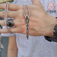 画像5: Antique Jewelry 三面羅漢 魔除け 金剛杵 ネックレス 男性ペンダント レトロ ペンダント アクセサリー (5)