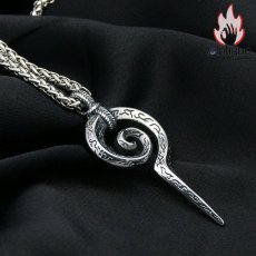 画像5: Antique Jewelry オリジナルレ レトロ ネックレス マヤトーテム 蛇の杖 チタン鋼 パンク ヒップホップ ペンダント アクセサリー (5)