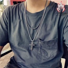 画像8: Antique Jewelry レトロ 蛇 十字架 ネックレス チタン鋼 パンク オリジナル 欧米風 男女兼用 ヒップホップ ペンダント アクセサリー (8)