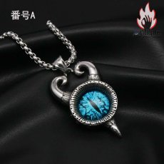 画像9: Antique Jewelry 悪魔の目 ネックレス 男性 ファッション チタン鋼 レトロ ヒップホップ ペンダント オリジナル アクセサリー (9)