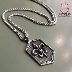 画像6: Antique Jewelry レトロ ゴシッククロー花 軍牌 ネックレス ファッション 欧米 チタン鋼 パンク ストリート ヒップホップ ペンダント アクセサリー (6)