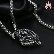 画像5: Antique Jewelry パンク 鎌 死神 ドクロ ネックレス メンズ ファッション レトロ チタン鋼 ヒップホップ ペンダント アクセサリー (5)