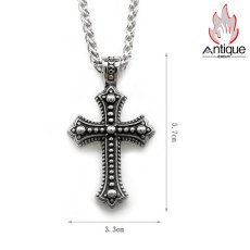 画像9: Antique Jewelry ヒップホップ ロック ダークナイドクロ スネックレス レトロ 男性 ペンダント チタン鋼 アクセサリー (9)