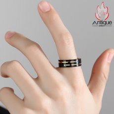 画像7: Antique Jewelry 無料刻印 指輪 人差し指シングル 指輪 テールリング メンズ指輪 カスタマイズ アクセサリー (7)