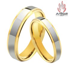 画像1: Antique Jewelry 無料刻印 結婚指輪  カップル 指輪 18Kカラー金 リング ファッション アクセサリー (1)