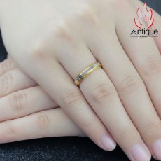 画像7: Antique Jewelry 無料刻印 結婚指輪  カップル 指輪 18Kカラー金 リング ファッション アクセサリー (7)