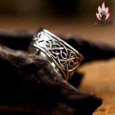 画像5: Antique Jewelry 少数派デザインの九尾狐リング、クールな印象が魅力のメンズ＆レディース指輪、食指にぴったりの指輪 (5)