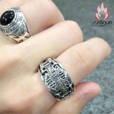 画像9: Antique Jewelry S925シルバー パーソナライズド メンズ指輪 バイク ビンテージ ファッション カップルリング (9)