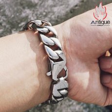 画像10: Antique Jewelry アウトドア用ドラゴンクローロケットコンパスチタンスチールブレスレット メンズ 欧米風のパンクなアクセサリー (10)