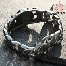 画像8: Antique Jewelry アウトドア用ドラゴンクローロケットコンパスチタンスチールブレスレット メンズ 欧米風のパンクなアクセサリー (8)