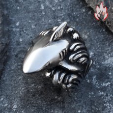 画像7: Antique Jewelry 男性向け！シャークデザインの個性溢れるヒップホップリング、防犯にもなる食指指輪 (7)
