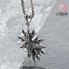 画像8: Antique Jewelry 男性向けのヒップホップスタイルの羅針盤ペンダントのネックレス、レトロで個性的なタイタンスチール製のアクセサリーで、セーターチェーンアクセサリーとしても使える百搭なアイテム (8)