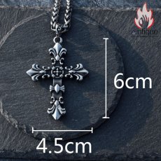 画像14: Antique Jewelry レトロ 十字架ネックレス 男性用 個性 ヒップホップ ファッションアイテム チタンスチールペンダント マルチ対応 ヒップホップ セーターチェーン ネックレス (14)