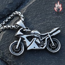 画像11: Antique Jewelry 個性的なバイクペンダント 男性用 チタンスチールネックレス 百搭で毛糸の首かけにもピッタリなヒップホップアクセサリー (11)