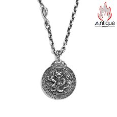 画像1: Antique Jewelry レトロなドラゴンペンダント メンズ パーソナルなチタンスチールネックレスで、個性を表現するアクセサリー (1)