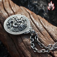 画像6: Antique Jewelry レトロなドラゴンペンダント メンズ パーソナルなチタンスチールネックレスで、個性を表現するアクセサリー (6)