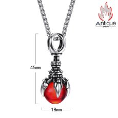 画像16: Antique Jewelry 男女兼用の韓国風チタン鋼レトロなドラゴンクローのペンダントが付いた個性的なアクセサリー (16)