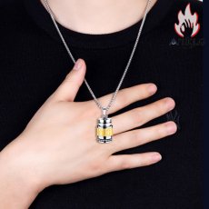 画像10: Antique Jewelry 男女兼用の六字真言ネックレス、楞厳呪のお守りペンダント、個性的なアクセサリー (10)