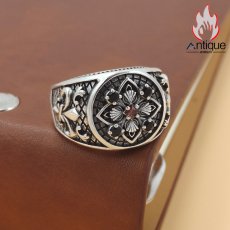 画像5: Antique Jewelry S925シルバー パーソナリティ スタイリッシュレトロ 十字架メンズリング (5)