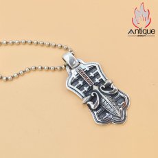 画像6: Antique Jewelry S925シルバー 舵ペンダント 男女兼用 パーソナリティアローキーネックレス ファッション (6)