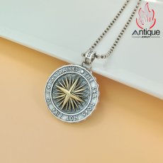 画像3: Antique Jewelry 新作 海神コンパスネックレス S925シルバー メンズ ヨーロッパ風パーソナリティ レアデザイン (3)